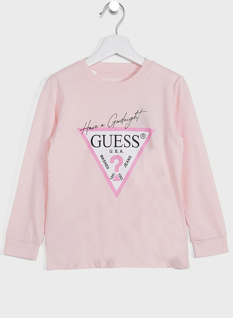 GUESS Kids Logo T-Shirt & Pants Set