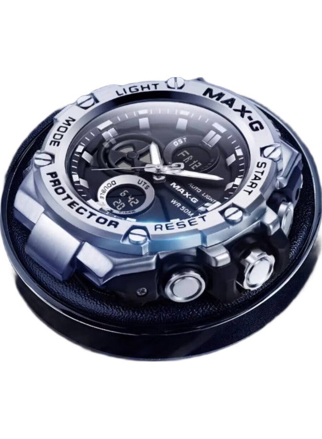 MAX-G Steel Heart Men'S Classic Trendy Waterproof Sports Multifunctional Digital Watch, Birthday Gift For Boyfriend Or Husband - Image 3