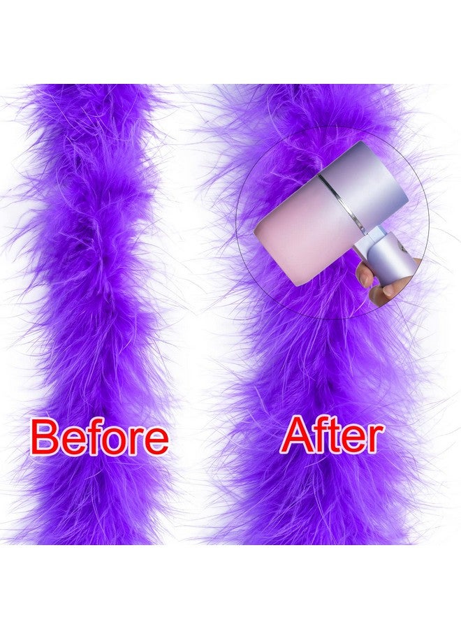 Dxhycc 2 Yards Marabou Feather Boa for Crafts Wedding Party Halloween Costume Christmas Tree Decoration 20 Grams, Purple - Image 3