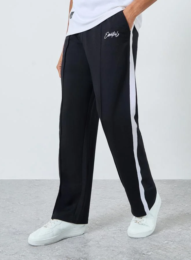 Styli Men Side Stripe Oversized Terry Joggers