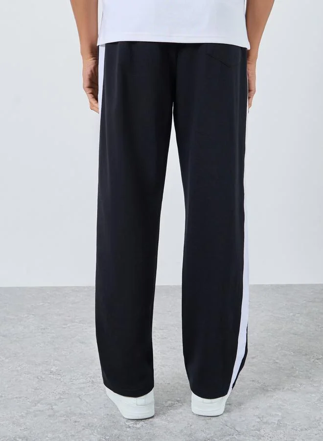 Styli Styli Men Side Stripe Oversized Terry Joggers