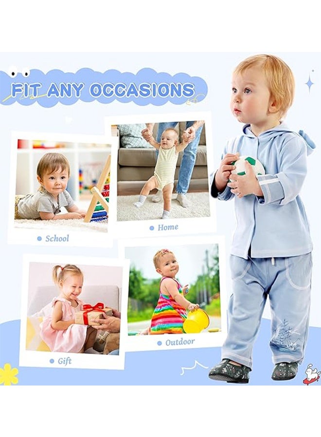 Baby Non Slip Socks Toddler Boys Girls Grips Cotton Anti Skids Crew Cute Cartoon Infant Socks for 1-3 years toddlers (5 Pairs) - Image 4