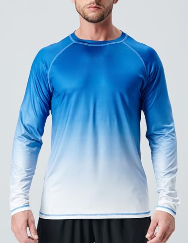 Liberty Pro 2 Pack Men's Sun Protection Long Sleeve Swim Shirts UPF 50+ Loose Fit Rash Guards Fishing Quick Dry Clothing (Set 4, Medium) - Image 3