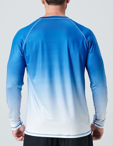Liberty Pro 2 Pack Men's Sun Protection Long Sleeve Swim Shirts UPF 50+ Loose Fit Rash Guards Fishing Quick Dry Clothing (Set 4, Medium) - Image 4