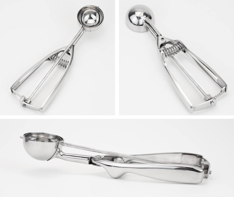 Solula Professional 18/8 Stainless Steel Medium Cookie Scoop  Size 40 - Image 2