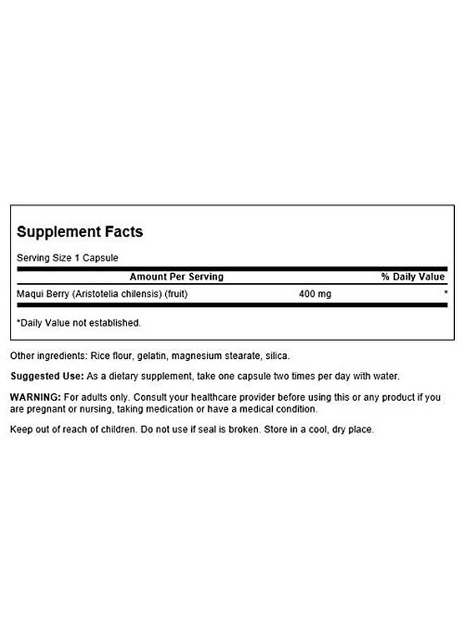 SWANSON توت الماكي الطيف الكامل 400 ملليجرام 60 كبسولة - Image 3