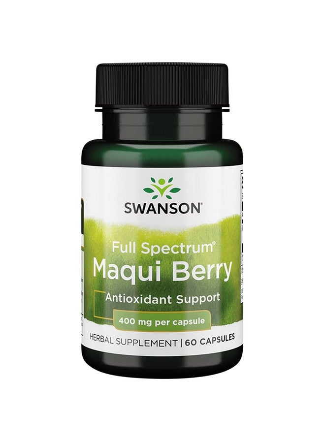 SWANSON توت الماكي الطيف الكامل 400 ملليجرام 60 كبسولة - Image 1