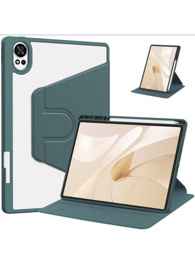 eGreen99 for HUAWEI MatePad 12X Case Cover,Tablet Protective Case, Acrylic 360 ° Rotating Design, Automatic Wake-up/sleep, Soft Leather,Green - Image 1