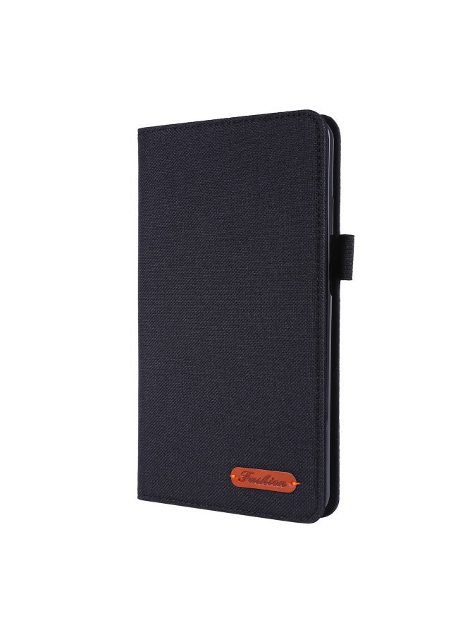 Lenovo Tab M7/m8/m10 Protective Case Denim Fabric Shell Stand For Tablet Computers E-books Case Various Colors Available-Color:Black-Applicable Model:M10 10.1 Third Generation/b10 Third Generation Tb-328f - Image 1