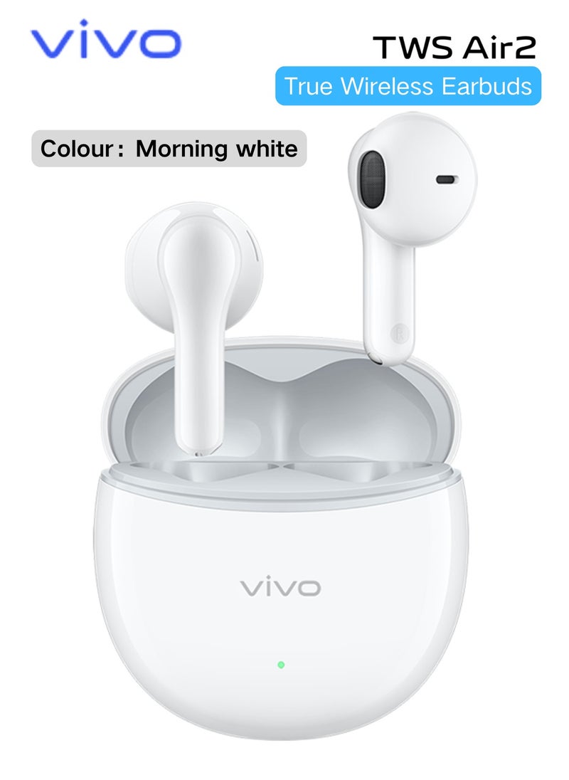 vivo - vivo TWS Air2 Earbuds  True Wireless Bluetooth 5.3, High-Fidelity Sound, Gaming Mode, Comfort Fit, IP54 Water-Resistant, Long Battery Life - Image 1