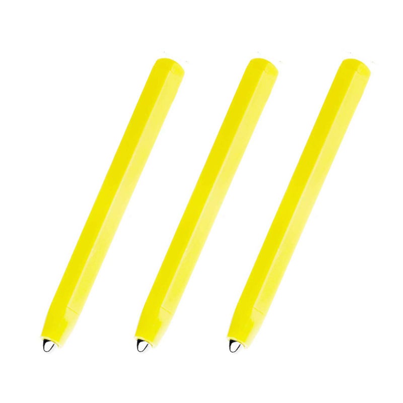 Ribee 3 Pieces Replacement Stylus Magnetic Drawing Pen Magnet Replacement Pens for Magnetic Drawing Board Pen Replacement Magnapad A to Z and Numbers 09 Yellow - Image 2