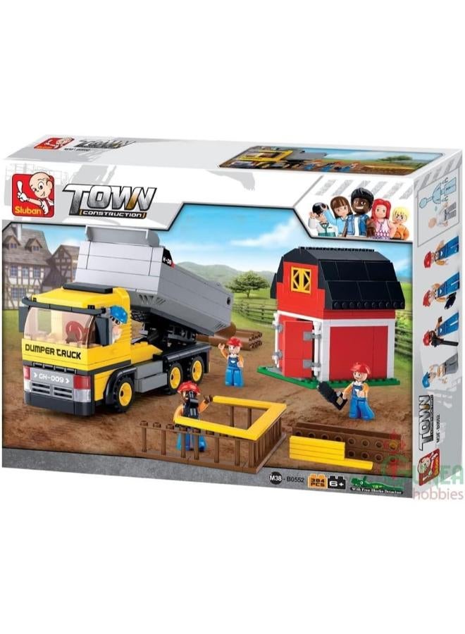 Sluban Dump Truck Town Building Kit (384 Pieces) - Image 5