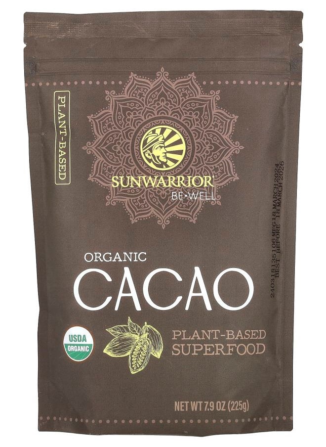 Sunwarrior Be Well Organic Cacao 7.9 oz (225 g) 