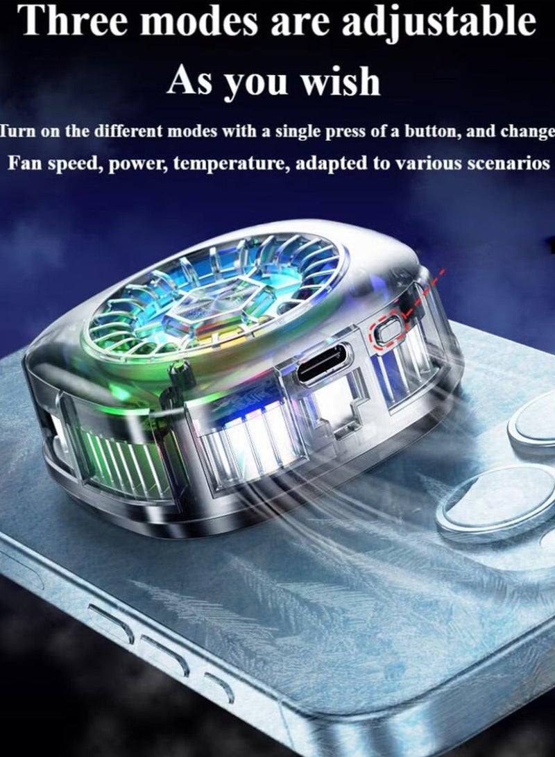 Magnetic Mobile Phone Cooler with Semiconductor Cooling Chip, Universal Cooling Fan for iPhone & iPad, Perfect for TikTok Live, Outdoor Vlogs, Mobile Gaming – Portable & Efficient - Image 2