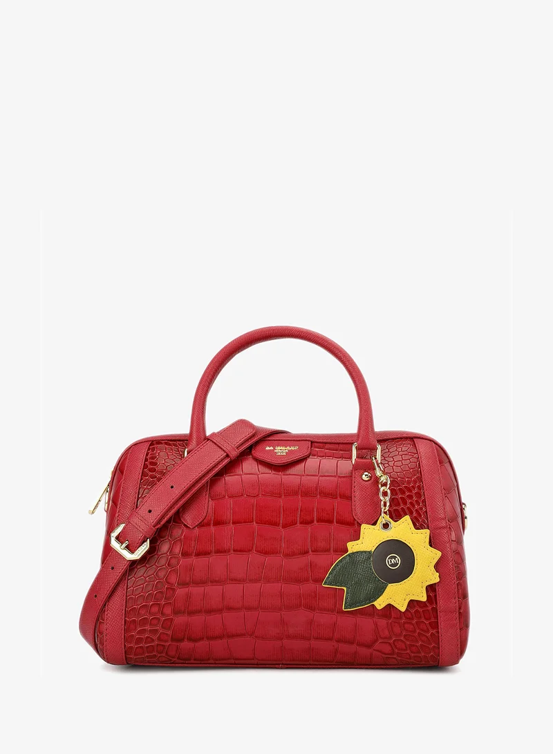 دا ميلانو حقيبة متوسطة جلد تمساح بفيونكة - بلومبيري