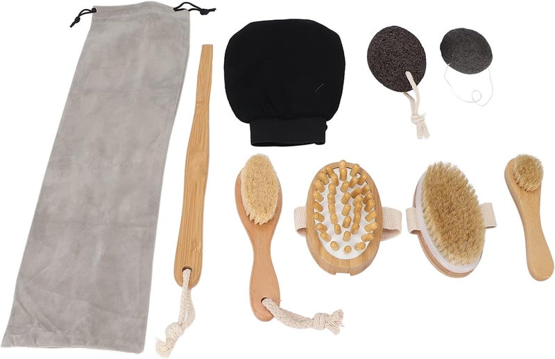 klarako Bath Brush Set,Multifunctional Back Scrubber Exfoliating Brushes Long Handle Massage Brush for Women Shower - Image 1