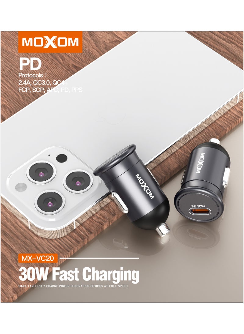 MOXOM VC20 PD Fast Charging Car Charger - Image 4