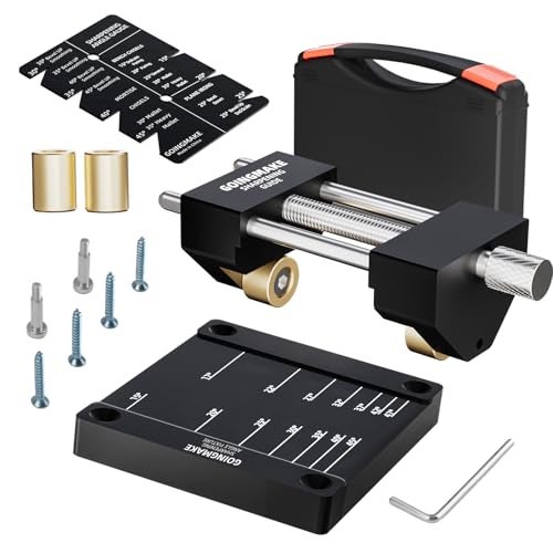 GOINGMAKE Honing Guide System Chisel Sharpening Kit for Woodworking Chisels and Planes 532 to 3 Chisel Sharpener Sharpening Holder Guide with Sharpening Angle Fixture Angle Gauge and Storage Case
