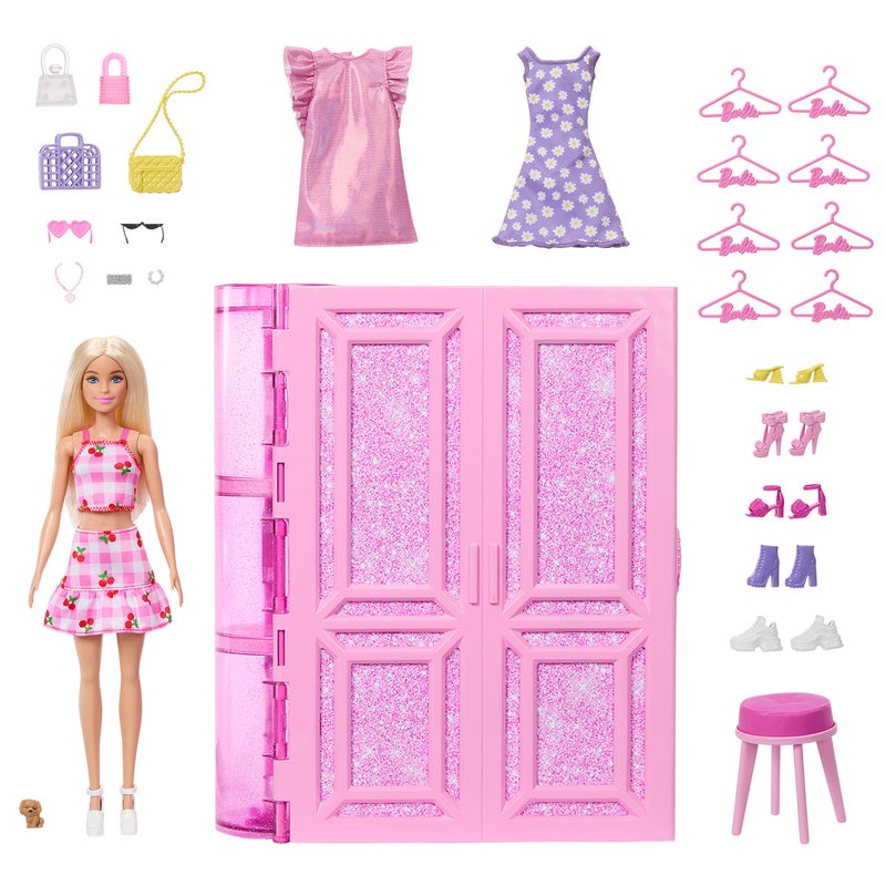 Barbie Dream Closet 3.0 Doll Playset with Doll & Accessories - Image 1