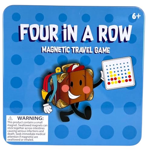Toysmith Goplay Magnetic Four in a Row, Black - Image 1