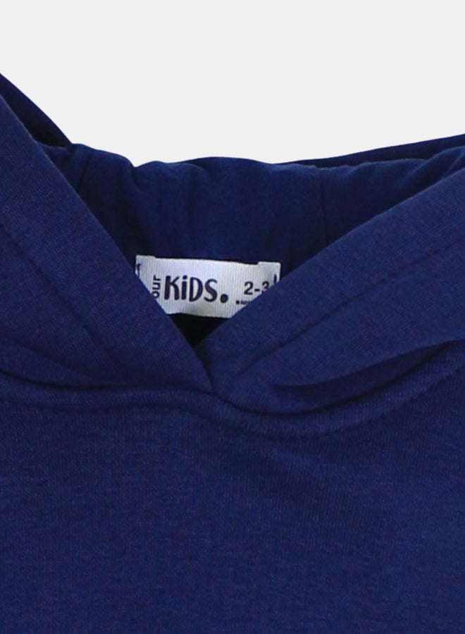 اوركيدز هودي بأكمام طويلة للأطفال – كحلي - Image 3