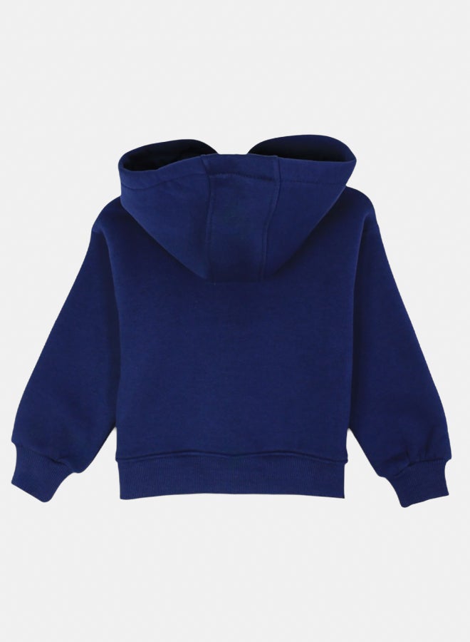 اوركيدز هودي بأكمام طويلة للأطفال – كحلي - Image 2