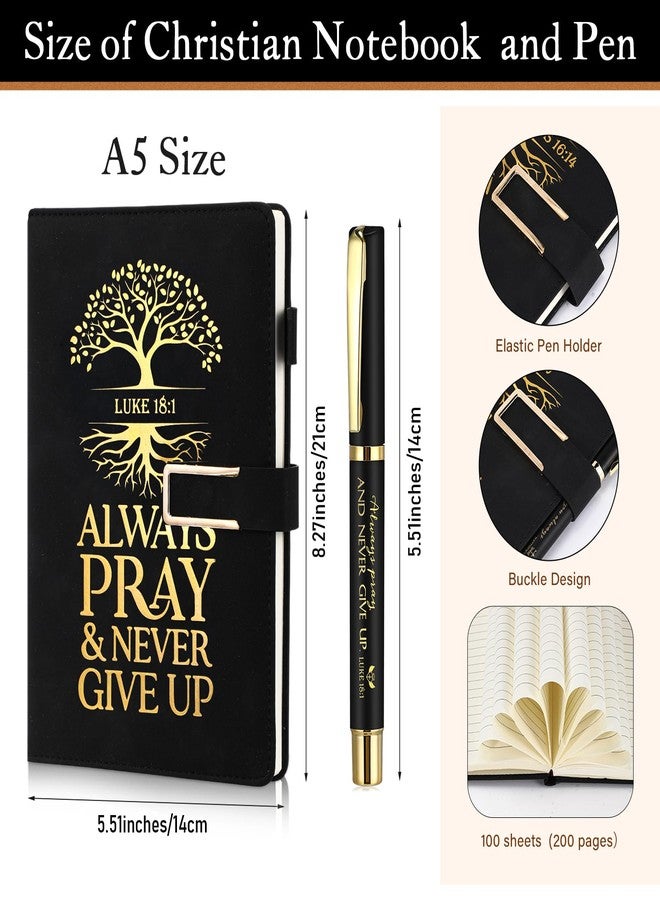 FillTouch 4 Set Inspirational Easter Christian Gifts for Men 15 oz Bible Verse Ceramic Coffee Mug A5 Journal Ballpoint Pen Religious Gift Set for Church Teacher Husband Dad - Image 3