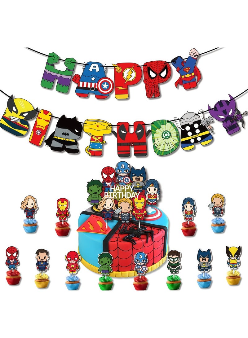 Balloon World Spider Man Balloon Garland Set with Happy Birthday Banner,Cake Topper,Perfect for Graduation Baby Shower Birthday Bachelorette Party Backdrop Decoration,Suitable for Indoor and Outdoor - Image 4