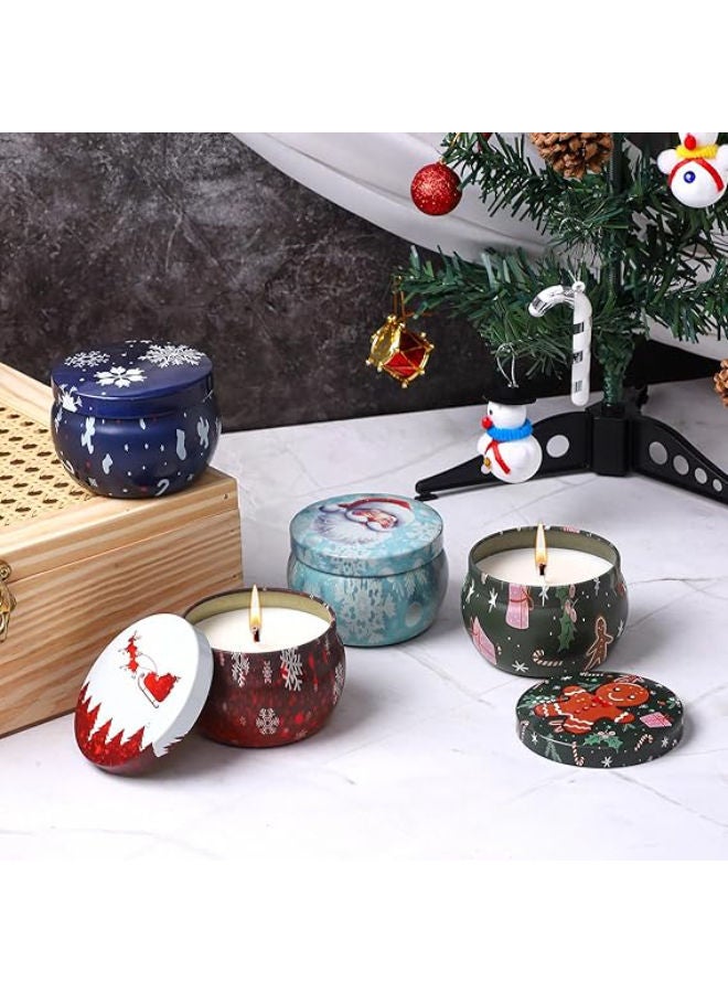 مجموعة هدايا شموع عيد الميلاد المعطرة - 4 قطع - Image 4