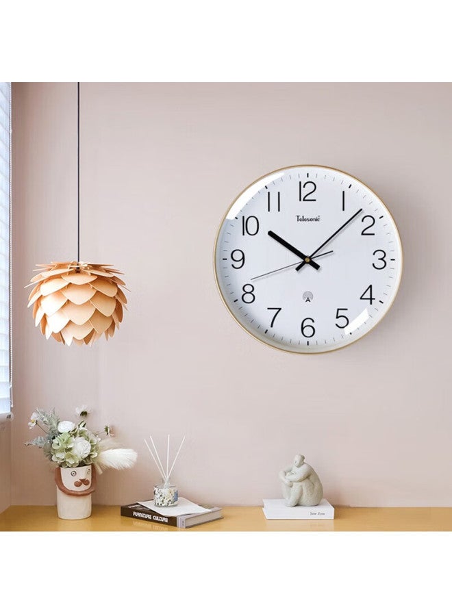 Telesonic Automatic Time Synchronization Radio Clock Wall Clock Living Room Clock Wall Clock Simple Home Non-Punch Clock 36Cm - Image 1