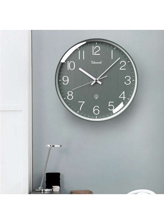 Telesonic Automatic Time Synchronization Radio Clock Wall Clock Living Room Clock Wall Clock Simple Home Non-Punch Clock 36Cm - Image 2