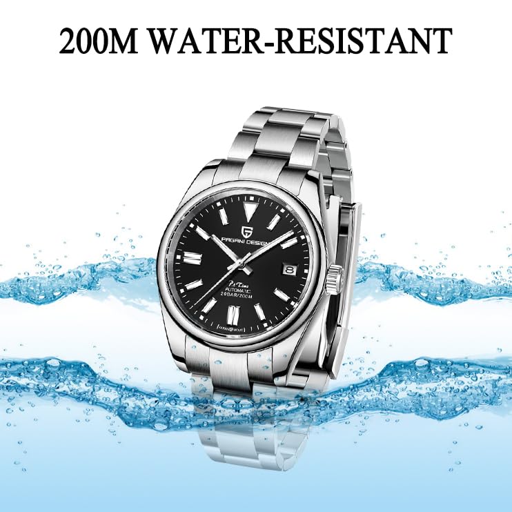 PAGRNE DESIGN Pagani Design Watches for Men Japanese NH35 Movement 40mm Sapphire Glass Stainless Steel Luxury Men's Automatic Diver's Watch - Image 3