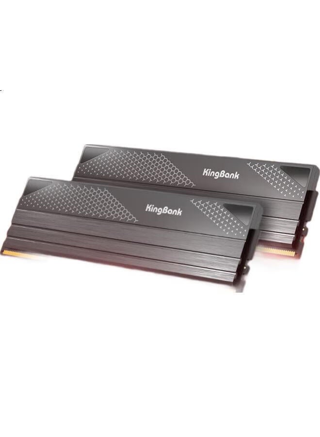 KINGBANK Kingbank 48Gb (24Gbx2) Kit Ddr5 6000 Desktop Memory Module Hynix M-Die Chips Xingren Black C28 - Image 1