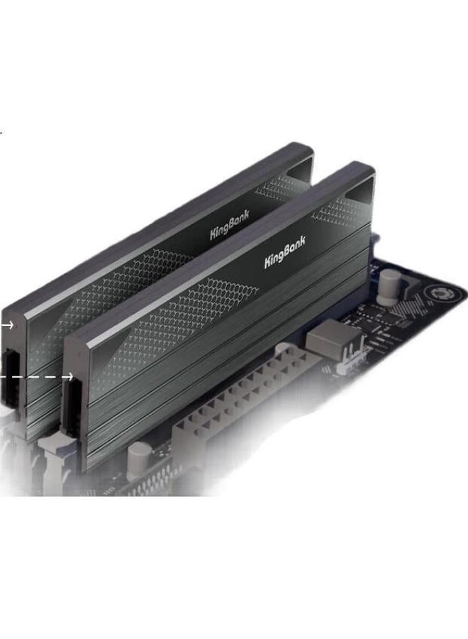 KINGBANK Kingbank 48Gb (24Gbx2) Kit Ddr5 6000 Desktop Memory Module Hynix M-Die Chips Xingren Black C28 - Image 2