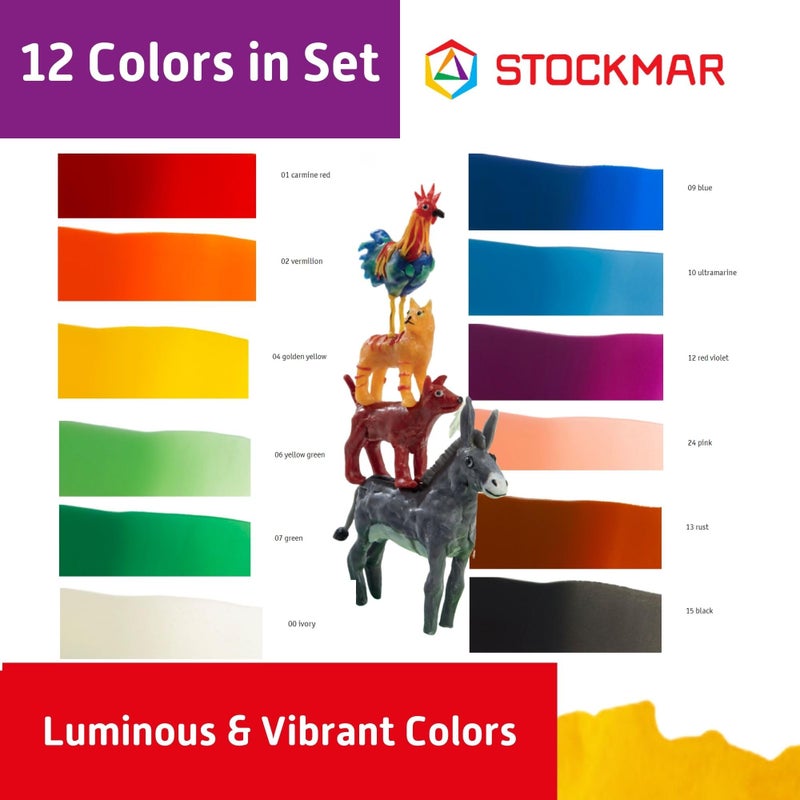 Stockmar Modelling Beeswax - 12 Beeswax Sheets of Assorted Colors - for Kids, Artists Looking for Waldorf Art Supplies, Non Toxic Beeswax, Non Drying Beeswax Modeling Wax for Homeschoolers - Image 5