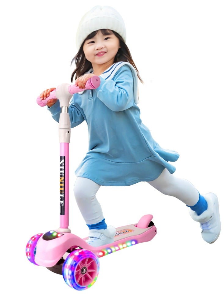 Cool Baby Music and Light Adjustable Handle kids Scooter  - Image 1