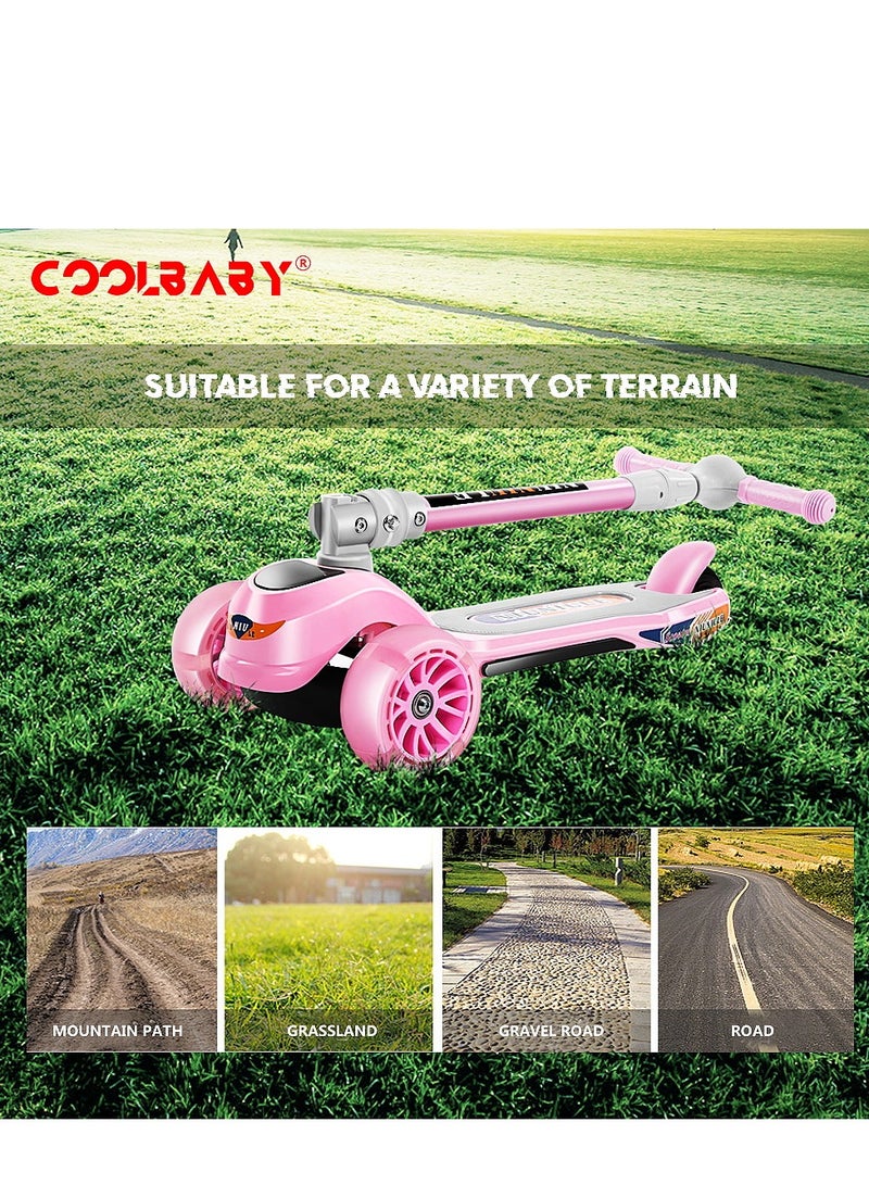 Cool Baby Music and Light Adjustable Handle kids Scooter  - Image 3