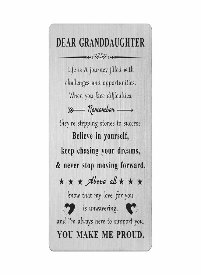 DGXMD To My Granddaughter Gifts from Grandma Grandpa - I Love You Gifts for Granddaughter Teen Adult - Granddaughter Gifts for Birthday Graduation Christmas - Image 1