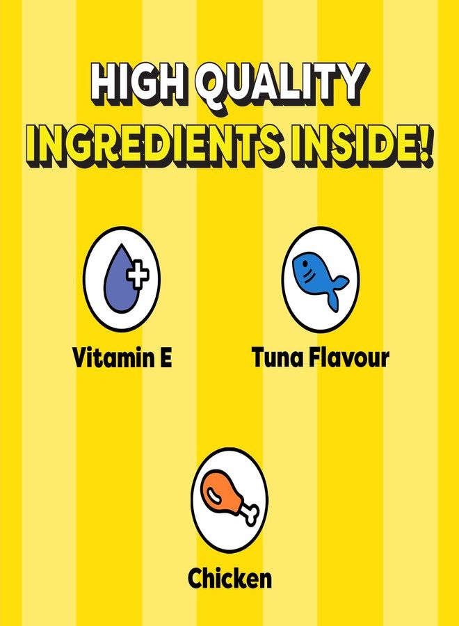 Temptations Creamy Purrrr-ée Lickable Cat Treats, Maguro & Scallop Flavors, 12g x 20 Packs (240g), Made with Real Fish, Rich in Protein, Vitamin B3, B5, Low Calorie & No Added Sugar, Adult - Image 5