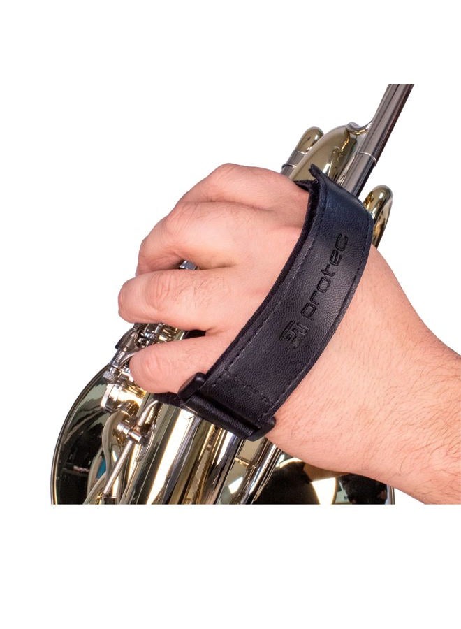Protec Leather French Horn Hand Guard (w/Strap), Model L234 - Image 2