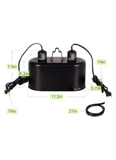 REPTI ZOO Dual Reptile Light Fixture for Reptile Dome UVB Lamp Fixture Dual Reptile Reflector Dome Lamp Cap (DRL01) - pzsku/Z2875E08A576AB7CD7F48Z/45/1741064477/4e3570ec-cf4f-45de-83dd-b0f2a858b89f