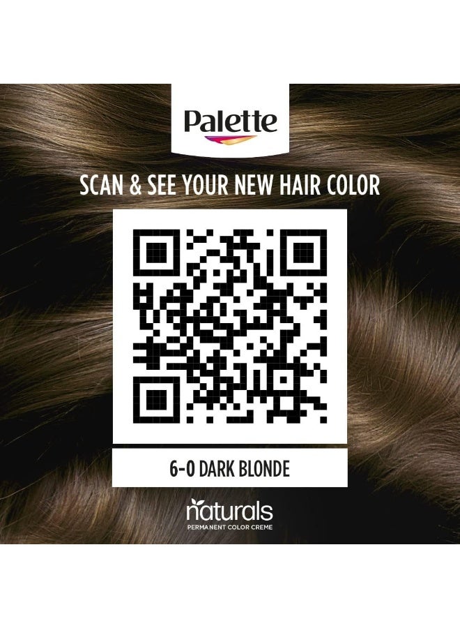 Schwarzkopf Palette Permanent Natural Colours Cream 6-0, Dark Blonde, 100 ml - Image 5