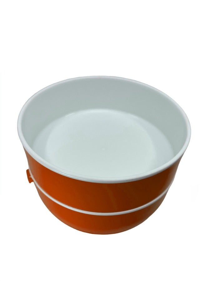 YOLO Double Storage Round Tiffin Box with Handle-Red - Image 4