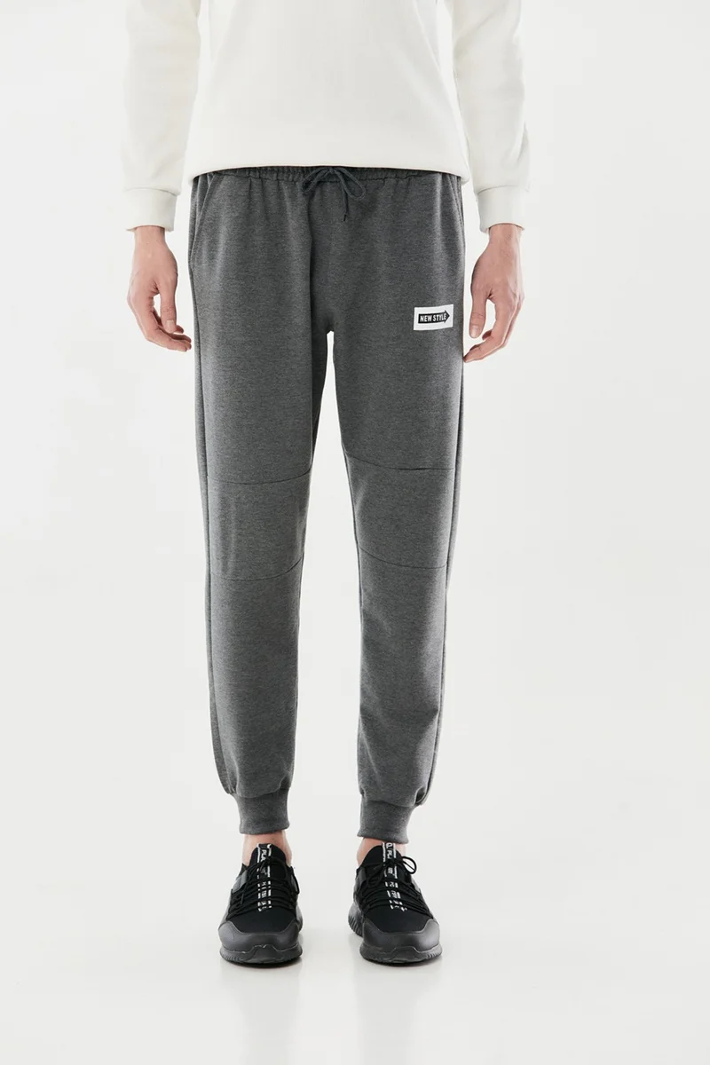 FullaModa Printed Elastic Waist Jogger Sweatpants
