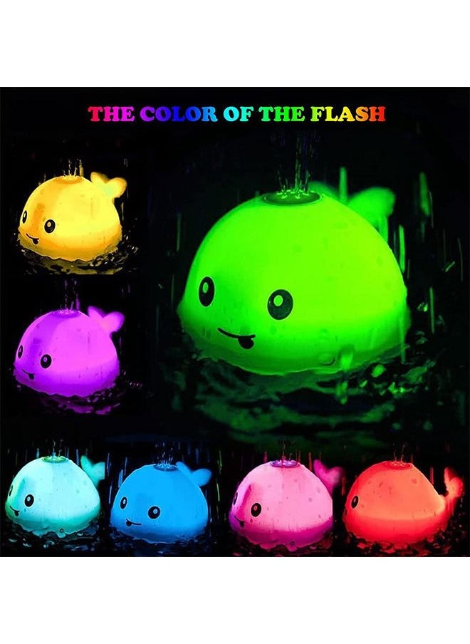 Ant - Rechargeable Baby Bath Toys, Pool Bathroom Baby Toy with Double Layer Waterproof, Light Up Whale Spray Water Bathtub Toys for Toddlers Infant Kids Boys Girls - Image 1