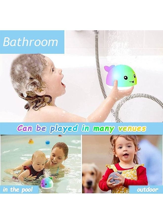 Ant - Rechargeable Baby Bath Toys, Pool Bathroom Baby Toy with Double Layer Waterproof, Light Up Whale Spray Water Bathtub Toys for Toddlers Infant Kids Boys Girls - Image 1