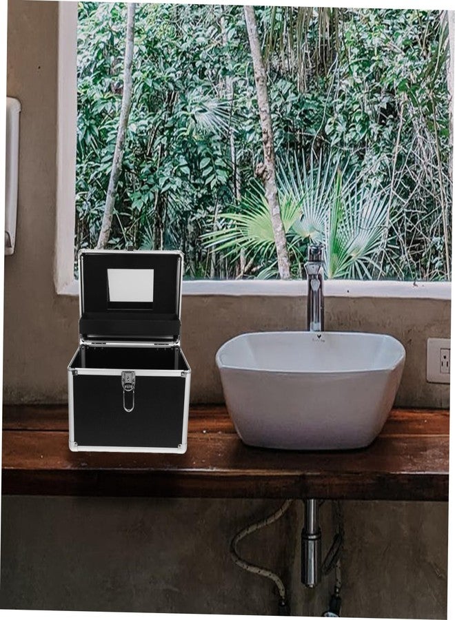 سولوستر منظم حقيبة مكياج معدنية أنيقة من سولستر، صندوق تخزين مناسب للسفر، تخزين آمن لمنتجات التجميل - Image 5