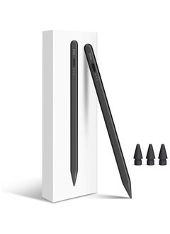 FARROBIZZ FARROBIZZ iPad Pencil, 10 Mins Fast Charging Stylus Pen for iPad Apple Pencil with Palm Rejection, Compatible w/iPad Air 3/4/5, iPad Mini 5/6, iPad 6/7/8/9/10, iPad Pro 11" and 12.9"-Black  - Image 1
