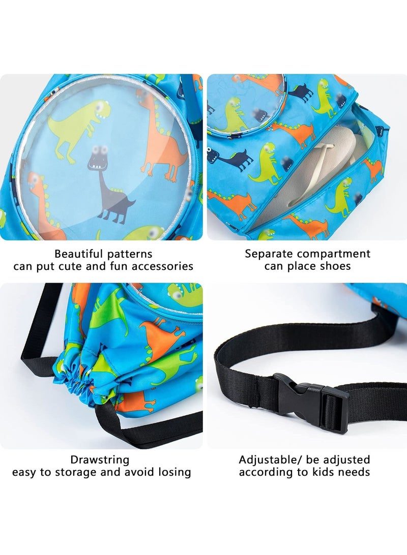 Excefore حقيبة ظهر بسحاب مع حقيبة أحذية، حقيبة سباحة متينة مع مقبض للرياضة، صالة الألعاب الرياضية، اليوغا، الشاطئ، والسفر - Image 4