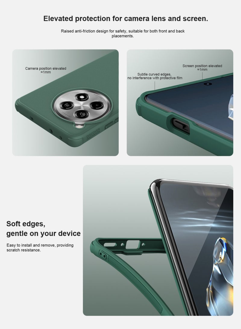 Nillkin For OnePlus 12R Case, TPU Shockproof Airbags Bumper, Matte Anti-Fingerprint Back Cover, Side Anti-Slip Handle Slim Fit Mobile Phone Case - Image 3